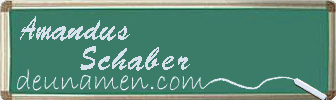 Amandus Schaber Visitenkarte